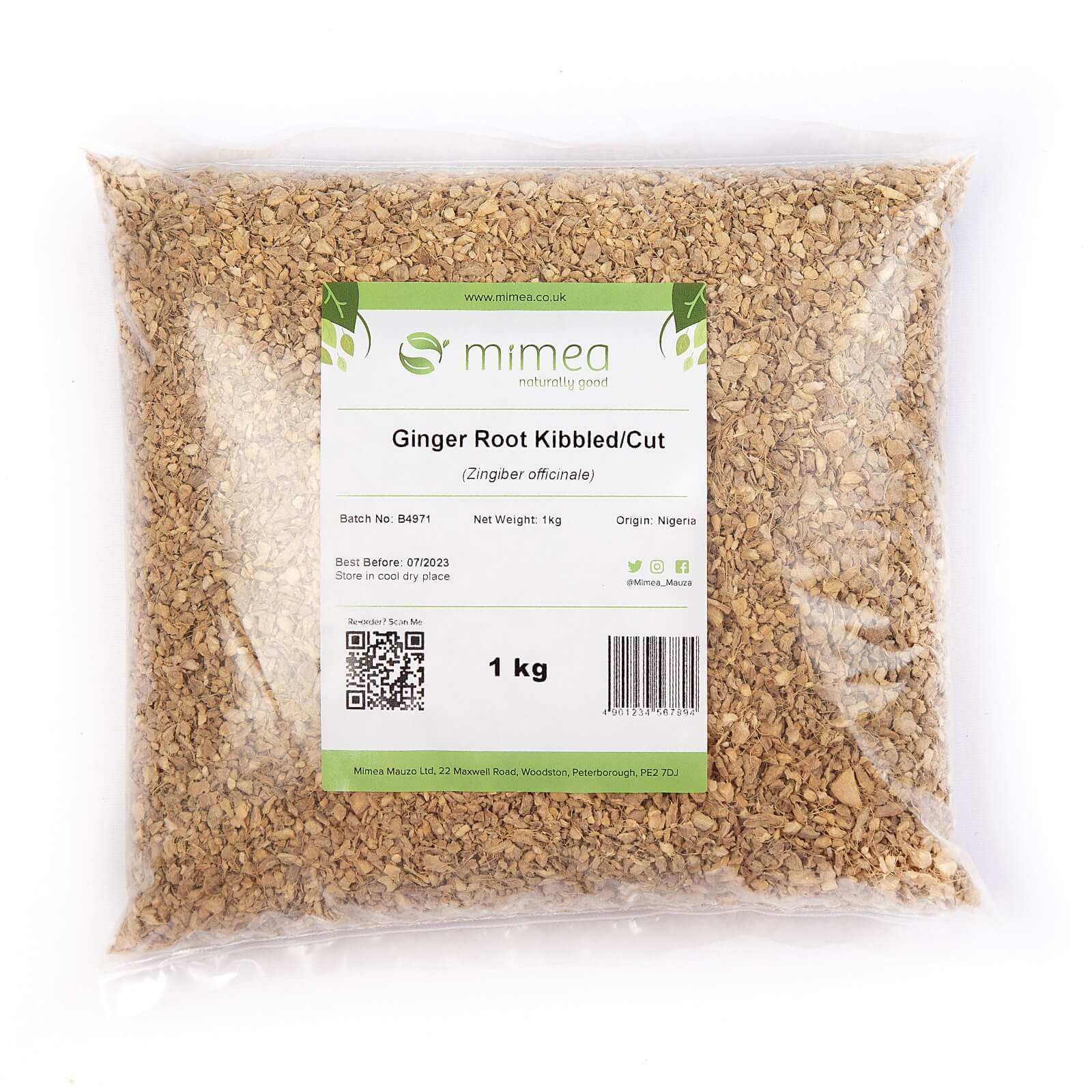 Ginger Root Kibbled